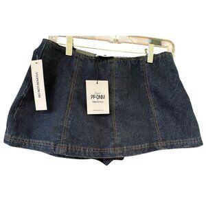 Princess Polly Women's Denim Mini Skirt Skort .Size 0